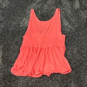 Bright pink free people flowy tank!
